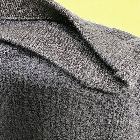 St. John Knit Wool Straight Pencil Midi Skirt Navy Blue Womens Size 6 - Picture 11 of 11